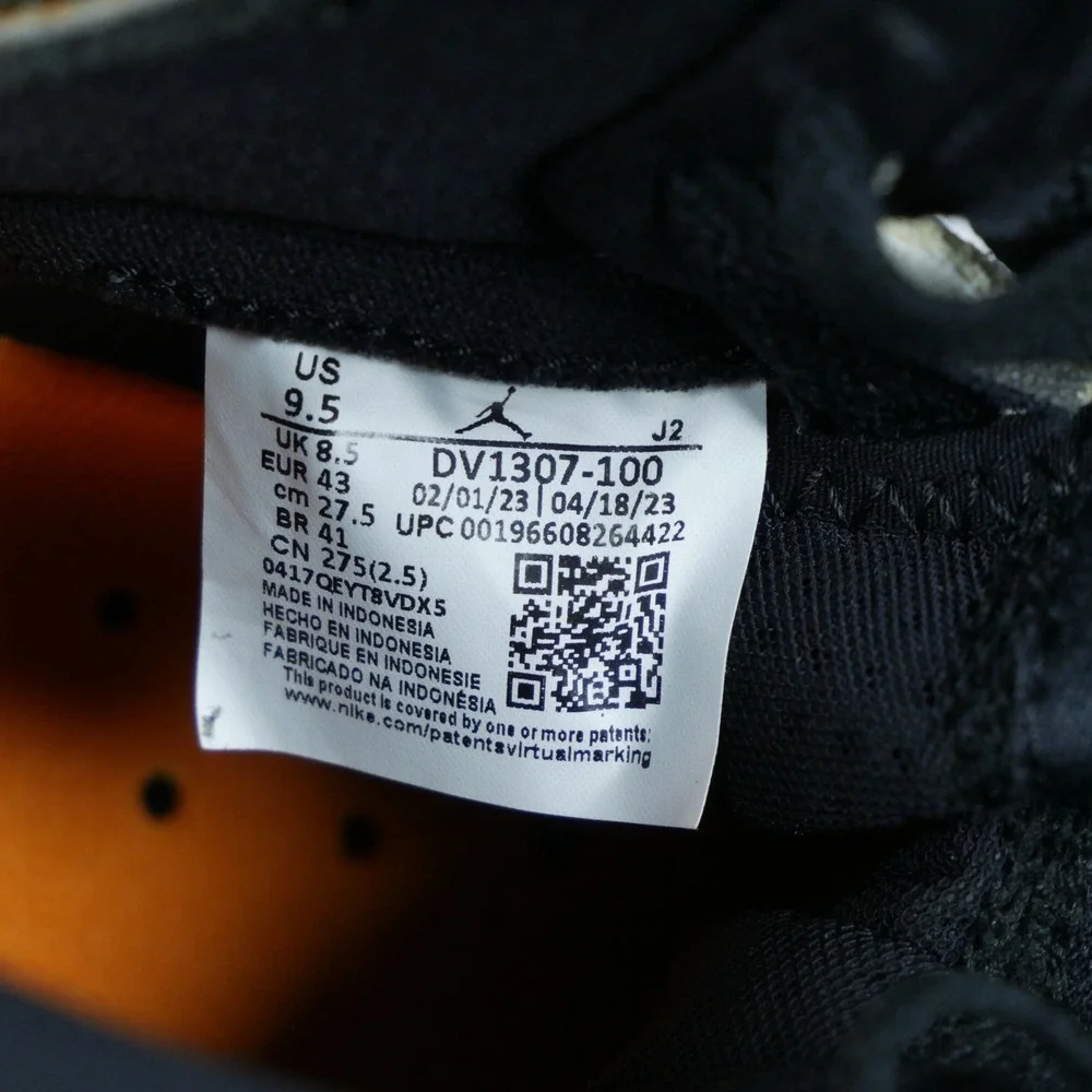 Air Jordan 1 Zoom CMFT 2 Muslin Celestial Gold Black DV1307-100‎ Mens 9.5